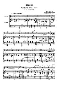 Krakauer - Paradise (Viennese song) - Piano part - First page